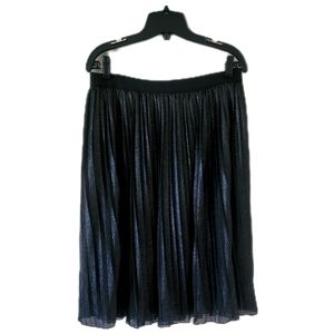 Old Navy Shiny Black Midi Skirt, Size M (but can fit up to a XL)